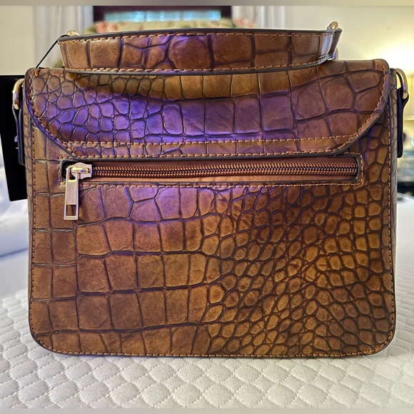 DS Crocodile Embossed Structured Handbag – NWT - Picture 4 of 6